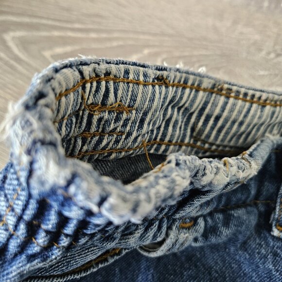 Vtg Lee Western Bareback High Waist Mom Jeans Blue Tapered Leg USA Size 29 x 28? - Picture 14 of 16